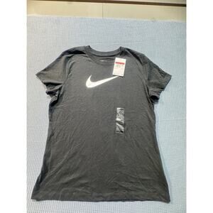 Nike Training Tee Women Sz L Black Brand New